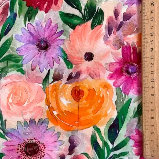 Viskos RADIANCE Flowers Lirie digital print