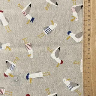 Dekorationstyg Linenlook premium Seagull dress up