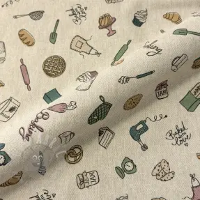 Dekorationstyg Linenlook premium Bake Off Doodle