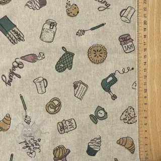Dekorationstyg Linenlook premium Bake Off Doodle
