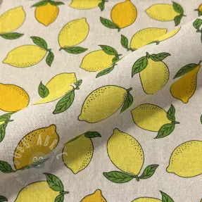 Dekorationstyg Linenlook premium Sunny Lemon Fruit