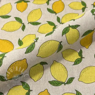 Dekorationstyg Linenlook premium Sunny Lemon Fruit