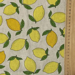 Dekoračná látka Linenlook premium Sunny Lemon Fruit