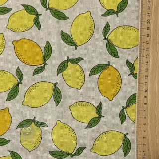 Dekorationstyg Linenlook premium Sunny Lemon Fruit