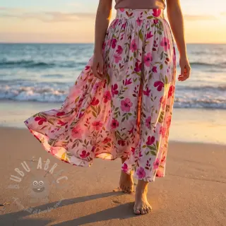 Viskos RADIANCE Flowers Conie pink digital print