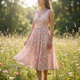 Viskos RADIANCE Flowers Morene digital print