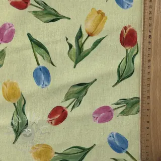 Dekorationstyg Tulip Flower Field digital print
