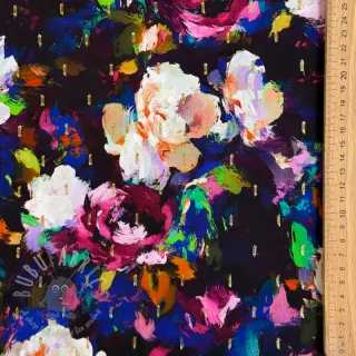 Viskos LUREX Flower Tanja digital print