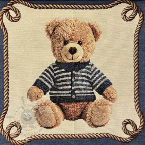 Dekorationstyg GOBELIN PREMIUM Teddy Bear Nautic PANEL
