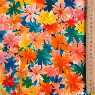 Viskos ECOVERO Flowers design C digital print