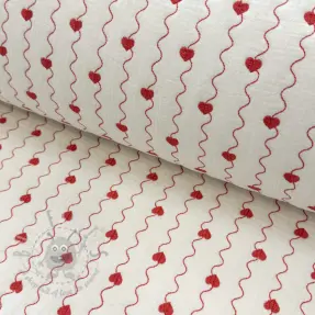 Dubbelgasväv/muslin STEPPED Heart