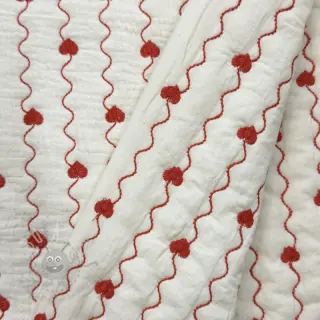 Dubbelgasväv/muslin STEPPED Heart