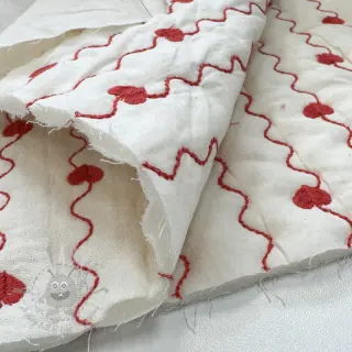 Dubbelgasväv/muslin STEPPED Heart