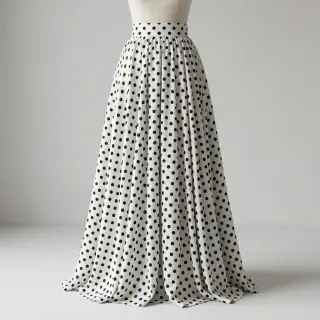 Viskóza RADIANCE Polka dot white