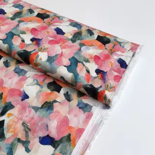 Viskos SATIN Flowers Tora digital print