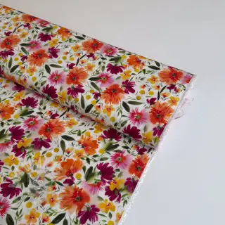Viskos STRETCH Flowers Sonja digital print