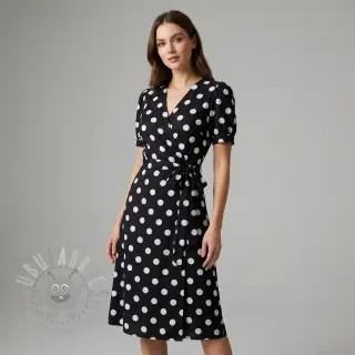 Viskos RADIANCE Polka BIG dot black