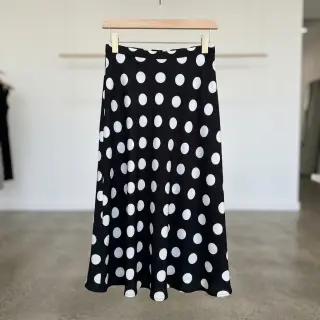Viskóza RADIANCE Polka BIG dot black