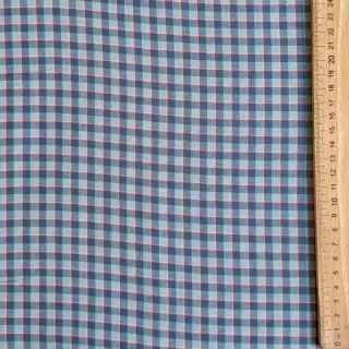 Bavlnená látka YARN DYED Check Anabel teal
