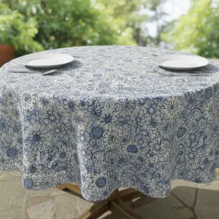 Dekorationstyg Linenlook Bloom Fully Mix digital print