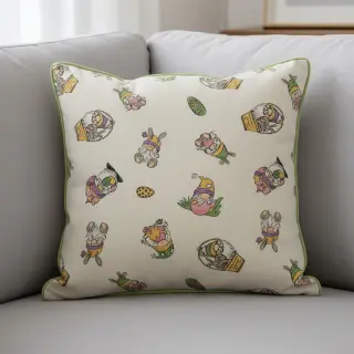 Dekoračná látka Linenlook Tomte Easter Egg digital print