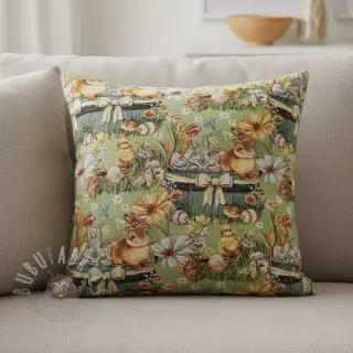 Dekorationstyg GOBELIN premium Playful Easter Scene
