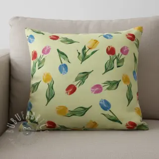 Dekorationstyg Tulip Flower Field digital print