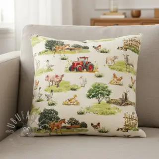 Dekorationstyg Cosy Farm Animals digital print