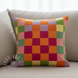 Dekorationstyg Joyful Block Patch digital print