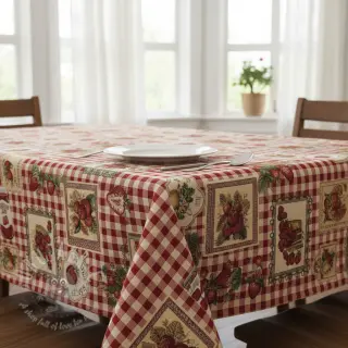 Dekorationstyg GOBELIN premium Strawberry Jam Check