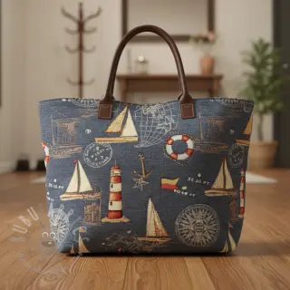 Dekorationstyg GOBELIN premium Coast Lighthouse Sea
