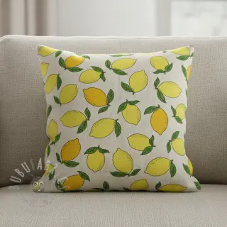 Dekorationstyg Linenlook premium Sunny Lemon Fruit