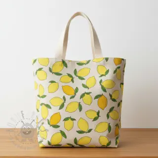 Dekorationstyg Linenlook premium Sunny Lemon Fruit