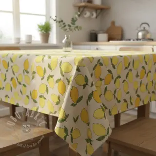 Dekorationstyg Linenlook premium Sunny Lemon Fruit