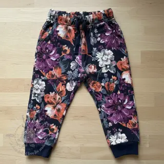 Sweatshirttyg Flower Luna navy digital print