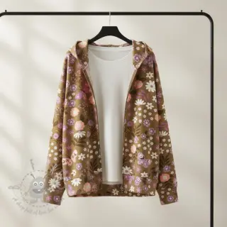 Sweatshirttyg Flowers Azriel camel