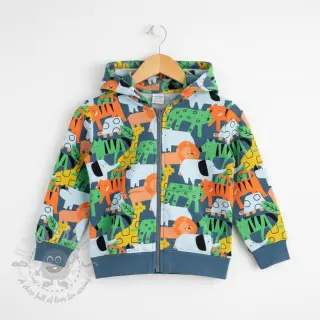 Sweatshirttyg Animaland petrol