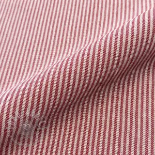 Dekorationstyg DOBBY Colored stripe cherry