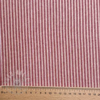 Dekorationstyg DOBBY Colored stripe cherry
