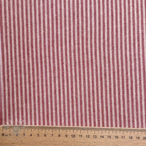 Dekorationstyg DOBBY Colored stripe cherry