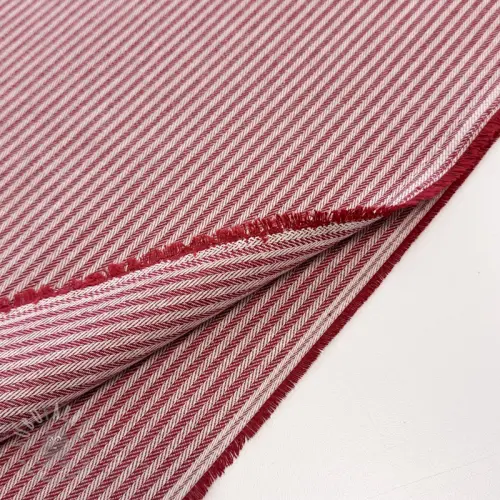 Dekorationstyg DOBBY Colored stripe cherry
