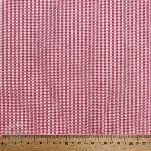 Dekorationstyg DOBBY Colored stripe fuchsia