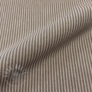 Dekorationstyg DOBBY Colored stripe coffee