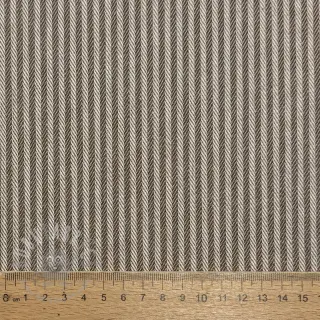 Dekorationstyg DOBBY Colored stripe coffee