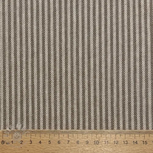 Dekorationstyg DOBBY Colored stripe coffee