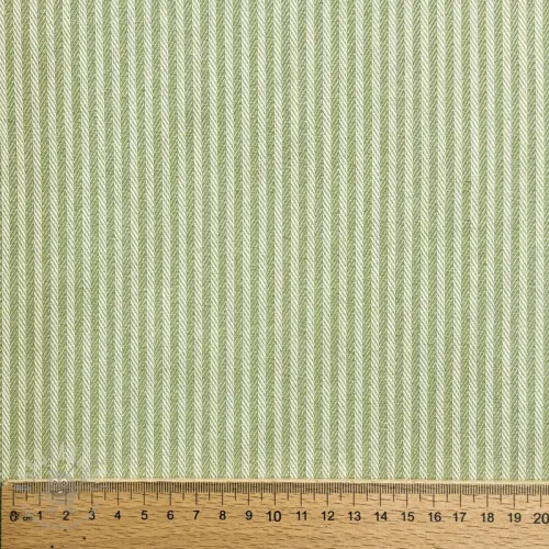 Dekorationstyg DOBBY Colored stripe light green