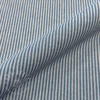 Dekorationstyg DOBBY Colored stripe blue