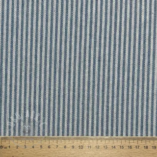 Dekorationstyg DOBBY Colored stripe blue