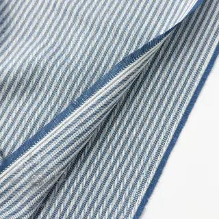 Dekorationstyg DOBBY Colored stripe blue