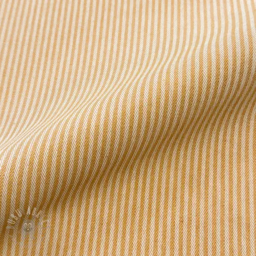 Dekorationstyg DOBBY Colored stripe ochre
